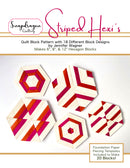 Striped Hexi's Quilt Block Pattern
