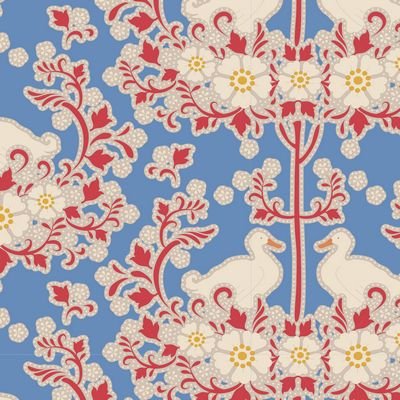 Tilda Jubilee Duck Nest Blue Fabric