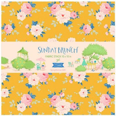 Tilda Sunday Brunch Pack 10in squares, 40pcs