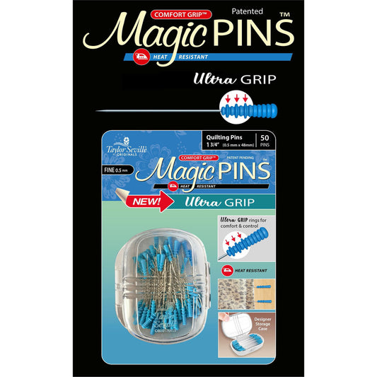Magic PINS Quilting Pins Ultra Grip/Fine 1-3/4", 50 ct