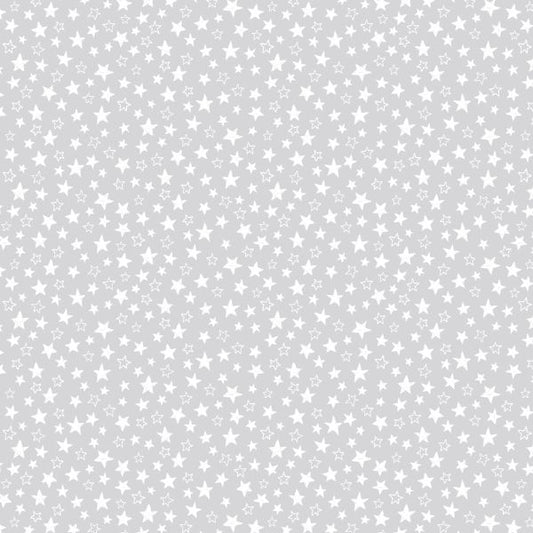 Tiny Tonals Tiny Stars Grey on Grey Yardage