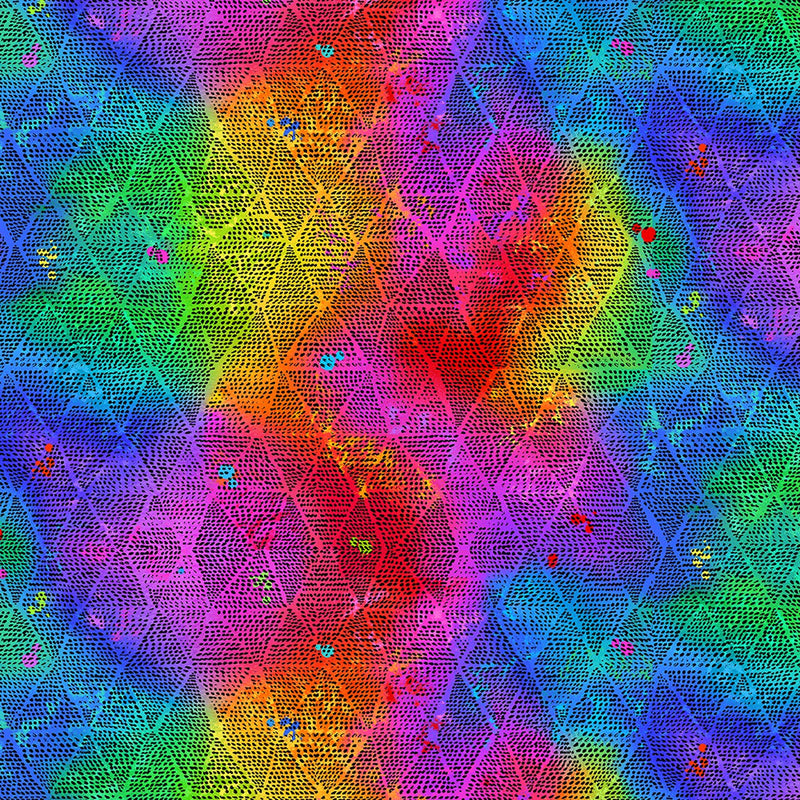 Prism Geo Kite Shape Bright Yardage