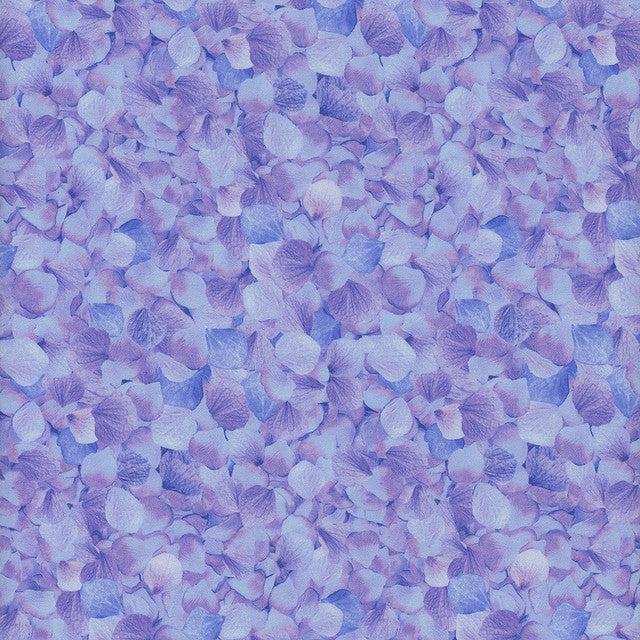 Butterfly Dreams Packed Petals Purple Fabric