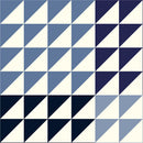 Perfect Point II - Half Square Triangle - Blues- Yardage