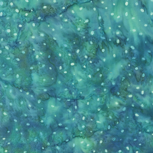 Sparkly Christmas Batik - Twinkle - Teal - Yardage