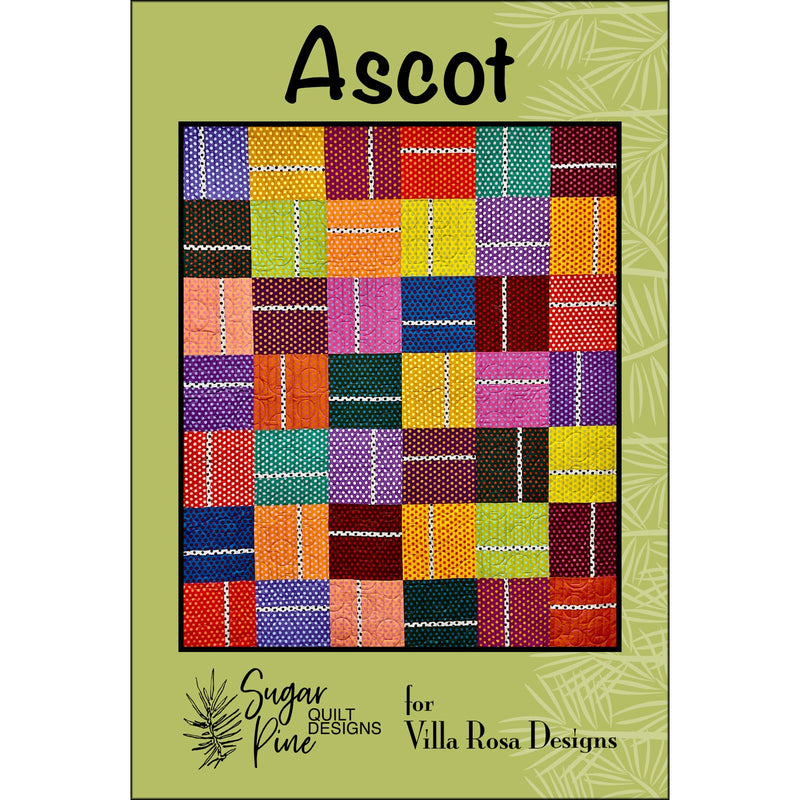 Ascot 57" x 67" Quilt Pattern Postcard