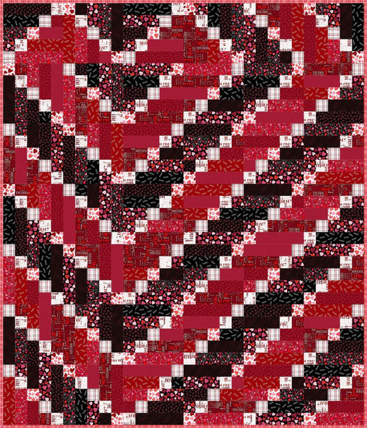 Happy Hearts Vortex Quilt Kit