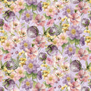 Fairy Boutique - Packed Floral - Purple - Yardage