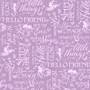 Fairy Boutique - Sparkle & Glow - Purple - Yardage