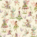 Fairy Boutique - Woodland Sprites - Cream - Yardage