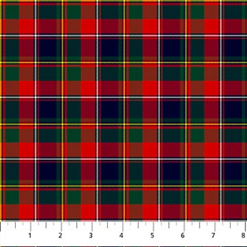 Tartan Traditions Quebec Red Multi Fabric