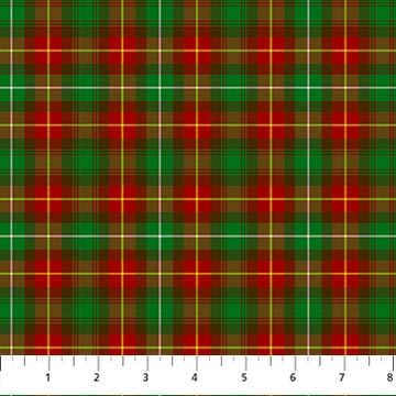 Tartan Traditions Green Multi Pei Fabric
