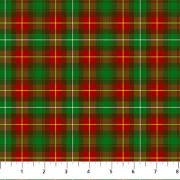 Tartan Traditions Green Multi Pei Fabric