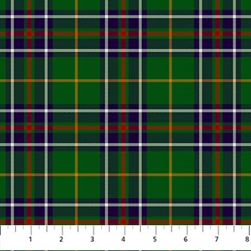 Tartan Traditions Green Multi Newfoundland Fabric