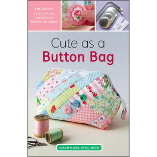 Cute as a Button Bag Kit Pattern + Hardware + Zipper - Pattern
