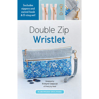 Double Zip Wristlet Kit (Hardware included) - Pattern