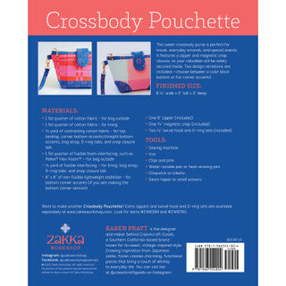 Crossbody Pouchette Kit (Hardware included) - Pattern