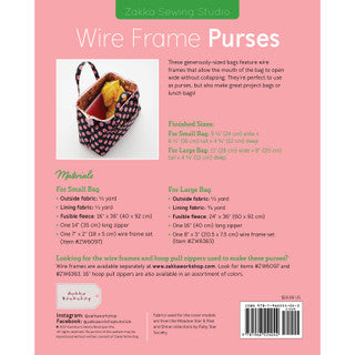 Wire Frame Purses Kit (Hardware included) - Pattern