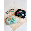 Vintage Floral Purse Kit (include Metal Gold Purse Clasp) - Pattern