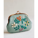 Vintage Floral Purse Kit (include Metal Gold Purse Clasp) - Pattern