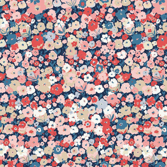 Jubilant - Bloom Confetti - Blue - Yardage