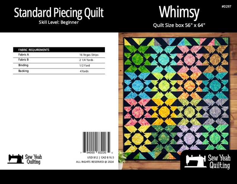 Whimsy Quilt 56" x 64"