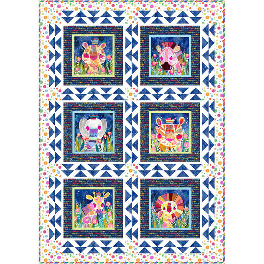 Wild At Heart Quilt Kit 43x61 Inches