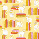 Poolside Purrfection - Kit-Lit - Yellow - Yardage