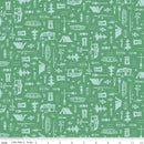 Happy Haven - Let's Camp - Green - Yardage