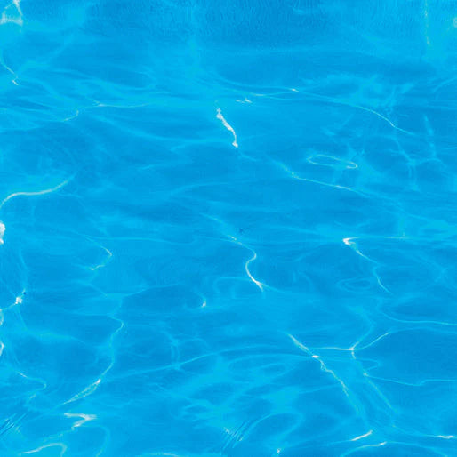 Oceana Tropical Water Blue Lagoon Fabric