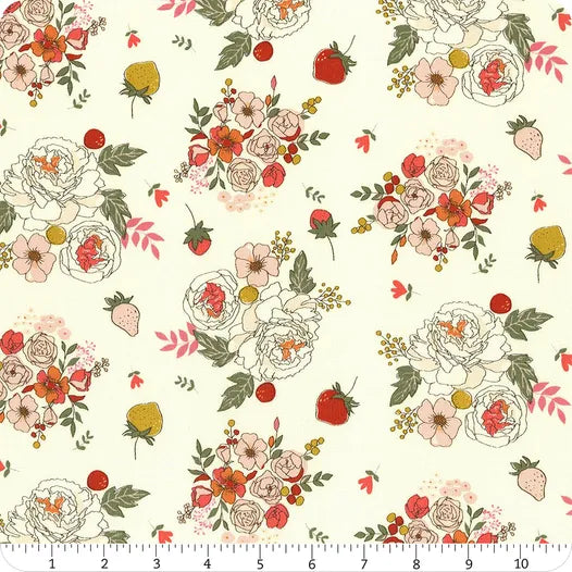 Bloomberry Cream Main Fabric