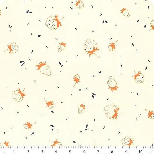 Bloomberry Cream Berry Sprouts Fabric