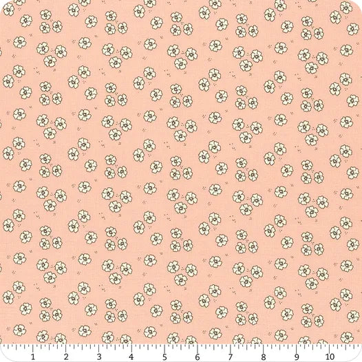 Bloomberry Blush Flower Bed Fabric