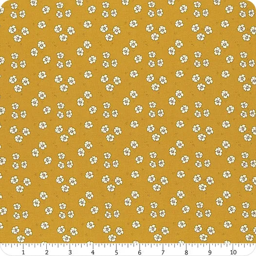 Bloomberry Yellow Flower Bed Fabric