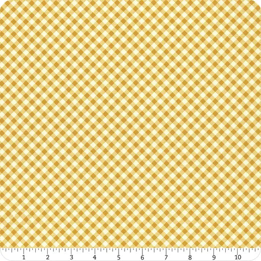 Bloomberry Yellow Gingham Fabric