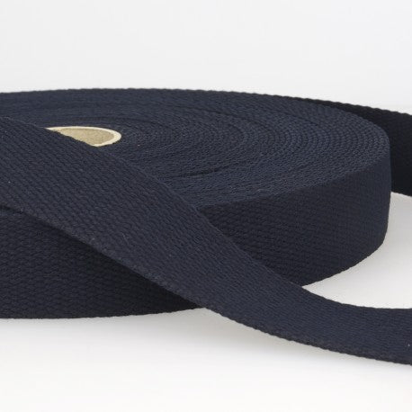 Cotton Webbing 1.5" Navy Blue