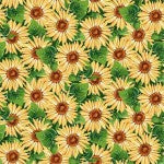 Bee Culture Honeybees Feast Yellow Fabric