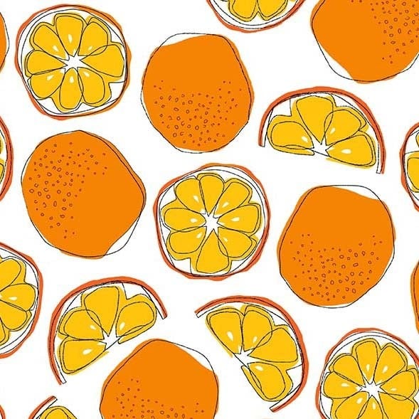 Fresh Fruit Orange Tangerines Yardage