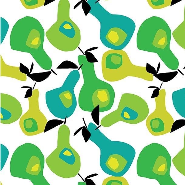 Fresh Fruit Multi Pears Yardage