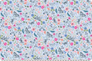 Digital Cuddle - Ever Bloom - Dusty Blue - Yardage
