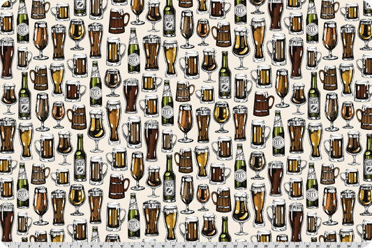 Digital Cuddle - On The Tap - Natural - Yardage