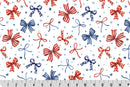 Digital Cuddle - Red White & Bow Multi - Yardage