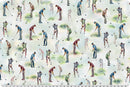 Digital Cuddle - Up to Par - Raindrop - Yardage