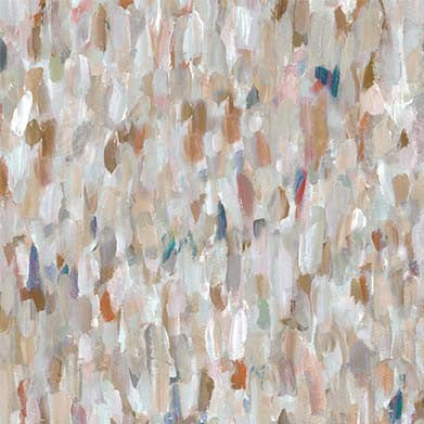 A Painter's Palette Falling Petals Beige Fabric