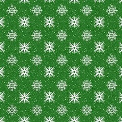 Holly Jolly Flurry Snowflakes DCX12272-GREE-D Fabric