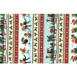 Holly Jolly All Aboard for Christmas DCX12274-MULT-D Fabric