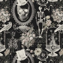 Boo-tiful NEVERMORE EVERMORE DCX12275-BLAC-D Fabric