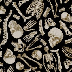 Boo-tiful MR. BONE DCX12277-BLAC-D Fabric