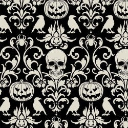 Boo-tiful SPOOKY DAMASK DCX12280-BLAC-D Fabric