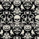 Boo-tiful Spooky Damask DCX12280-BLAC-D Fabric